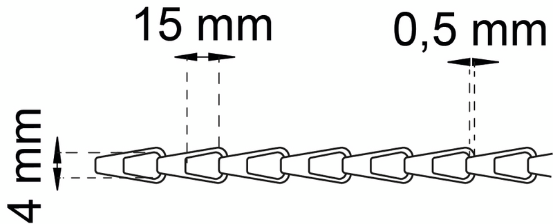 KÄTTING HABO 30-6 KROM 50M 30-6 KROM 50 M/RULLE