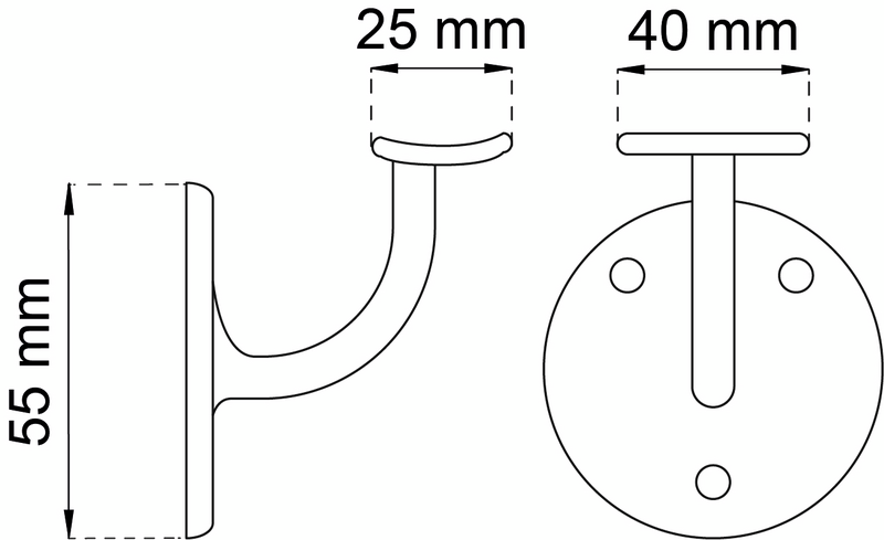 LEDSTÅNGSBESLAG HABO 3500 SILVER