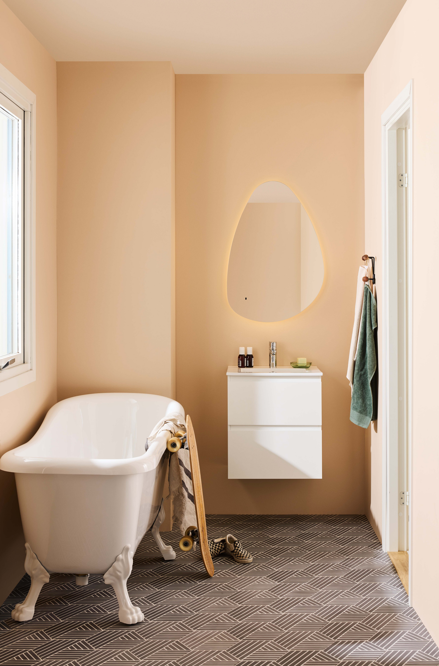 TVÄTTSTÄLLSSKÅP NORO VEGA 500 VIT MED TVÄTTSTÄLL