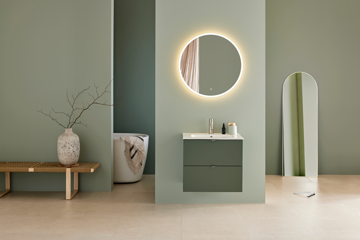 KOMMOD HAFA HAZE 2 LÅDOR 600 GRÖN (SHAPE)