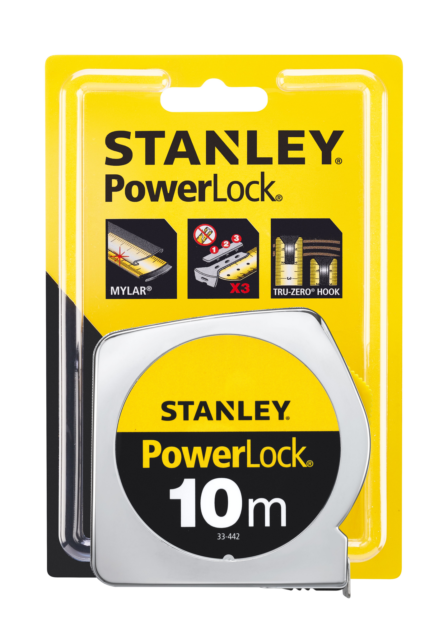 MÅLEBÅND 10M POWERLOCK 1-33-442