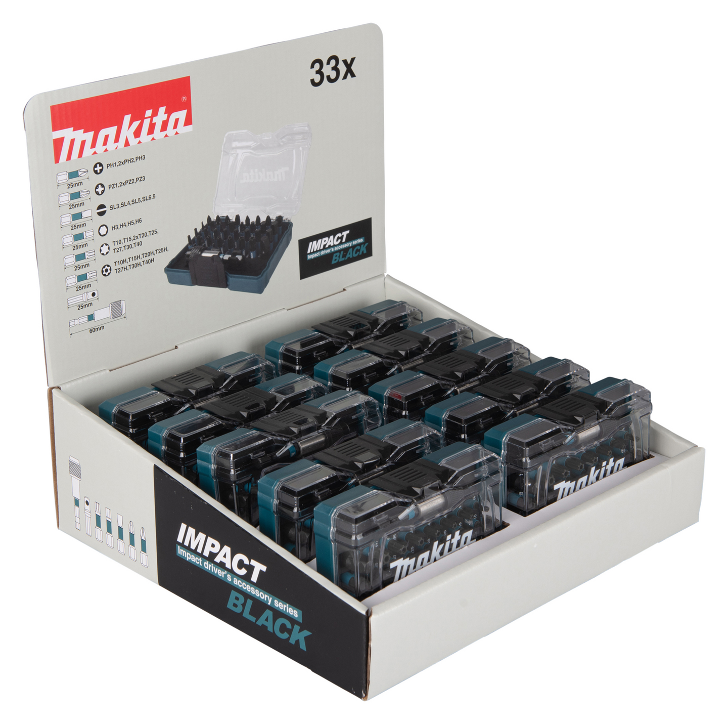 BITSATS E-12441-10 MAKITA IMPACT BLACK DISPLAY 33X10ST