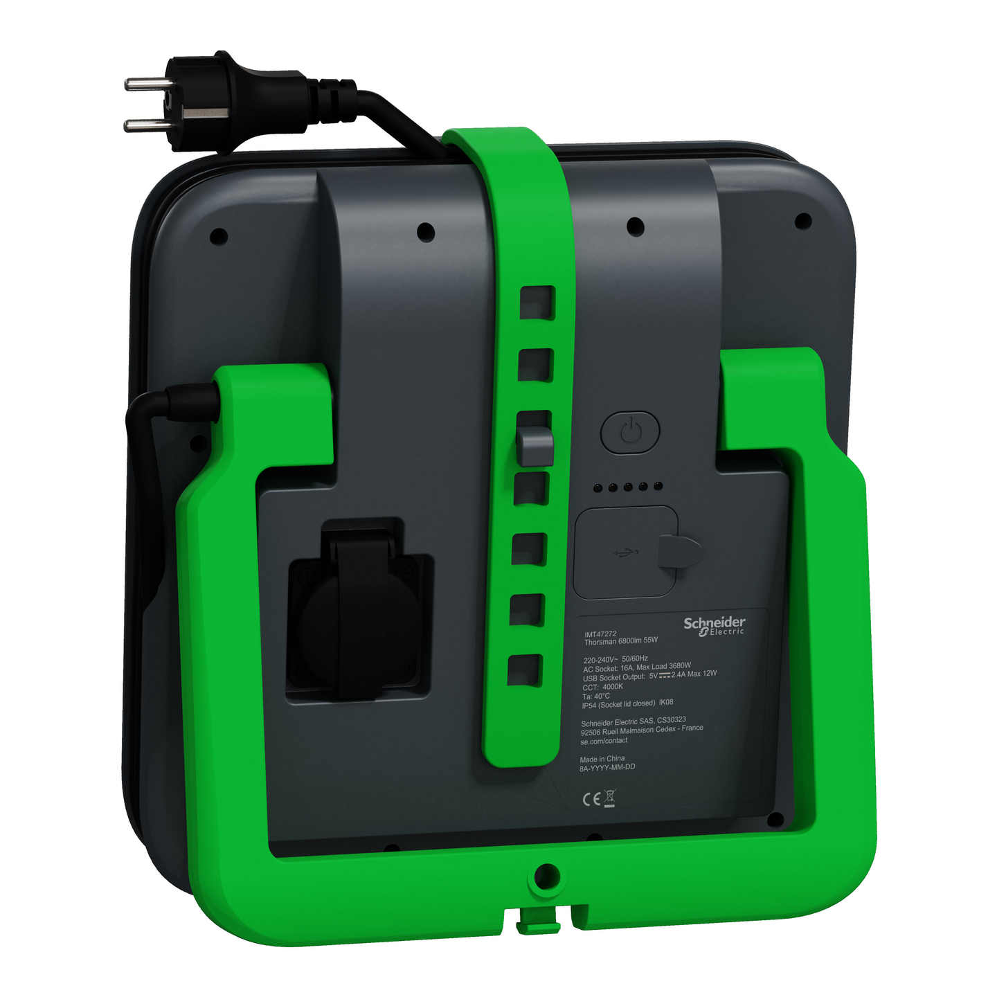 Työmaavalaisin Thorsman 55W 6800lm pistorasia IP54