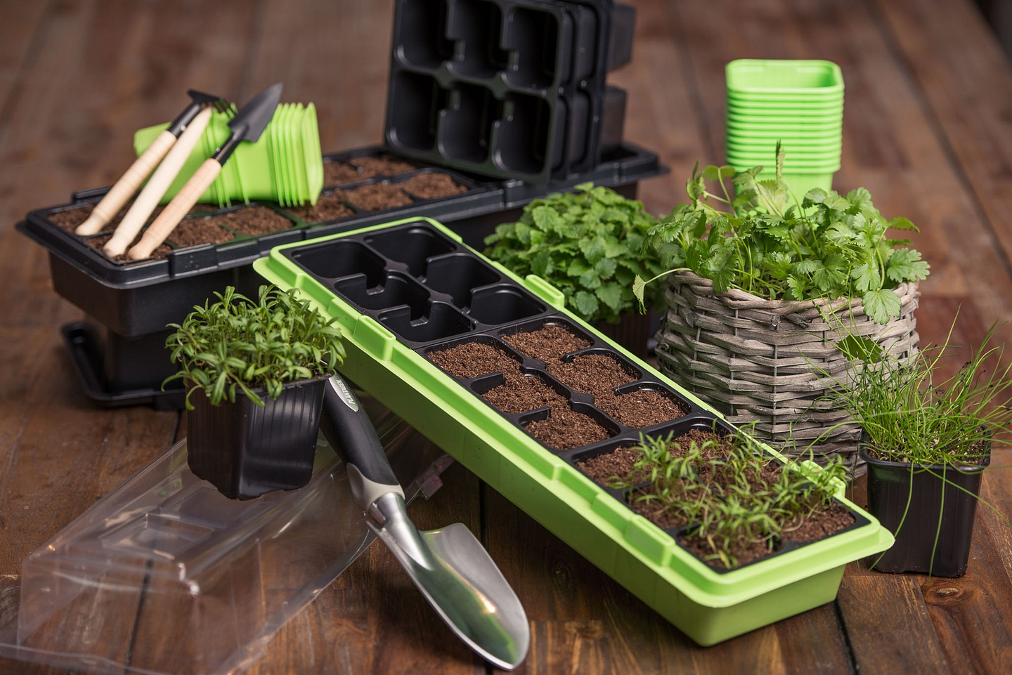 Pienoiskasvihuone Winduo lime 2kpl