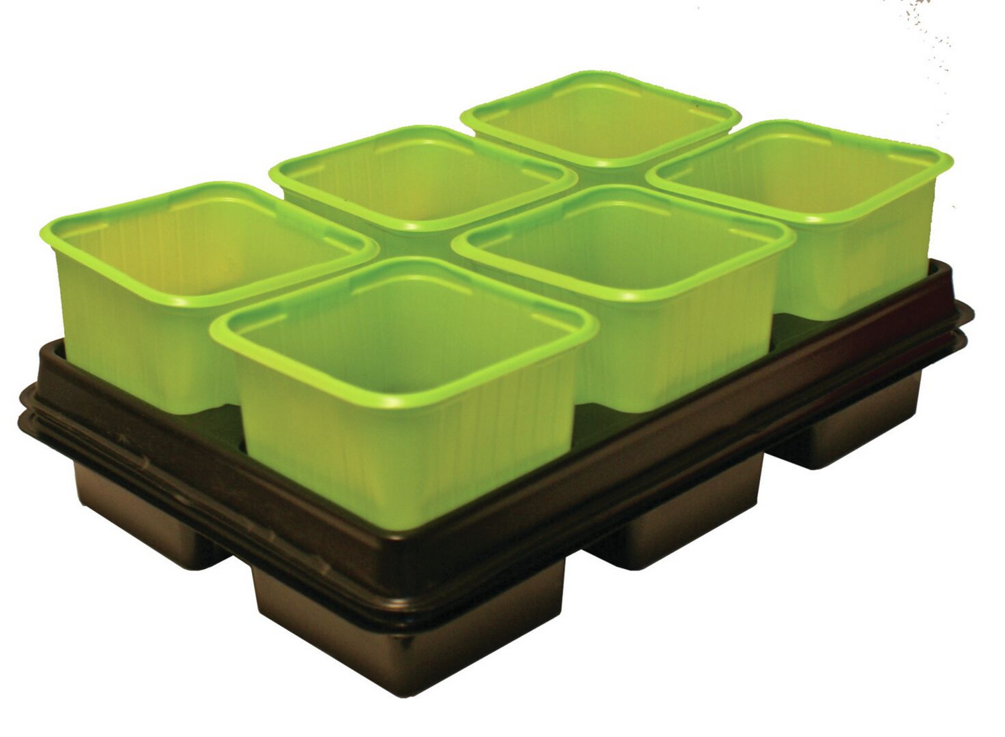 Muoviruukut ja alusta Vefi 12+2kpl