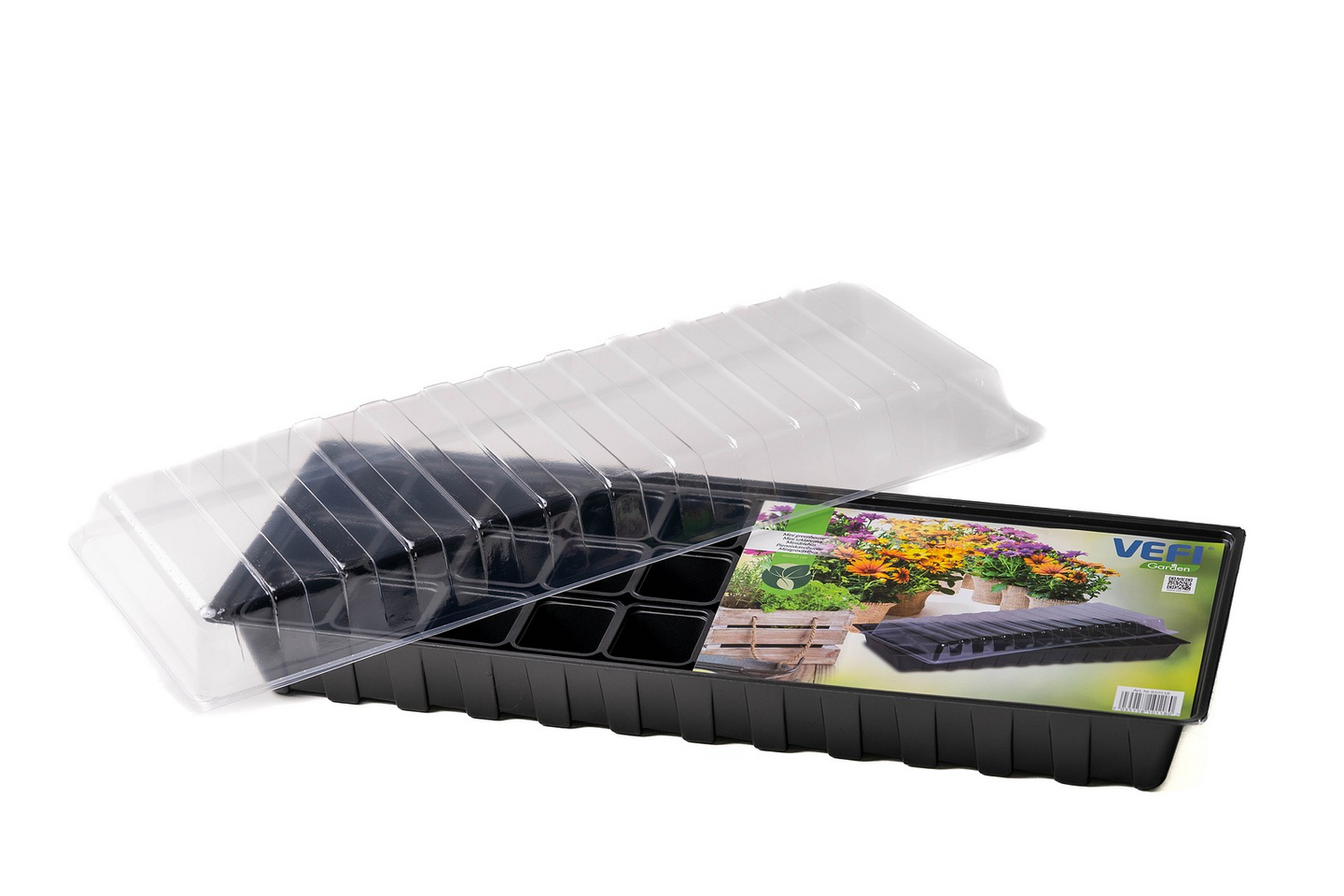 Pienoiskasvihuone Vefi Long Green musta