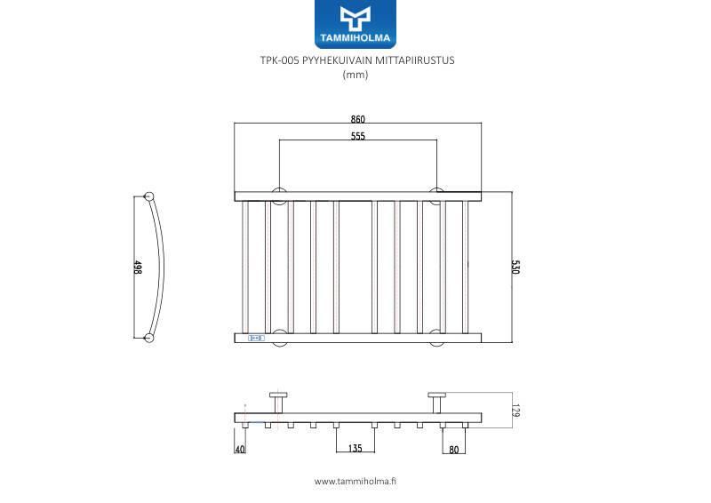 Pyyhekuivain tpk-005 135W ajastin musta