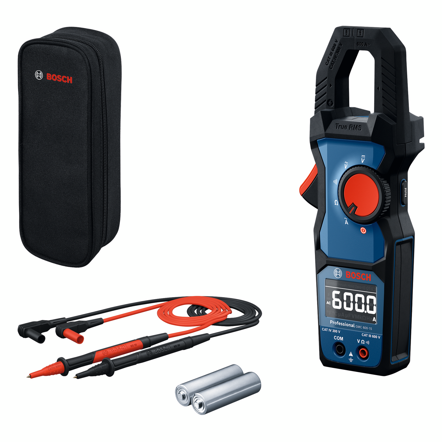Pihtimittari Bosch GMC 600-15 2xAA-paristot ja kotelo