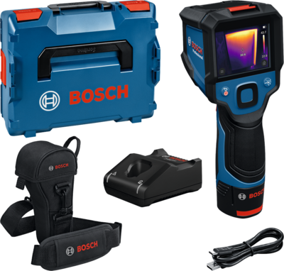 Lämpökamera Bosch GTC 12V-450-13 1x2Ah ja L-Boxx
