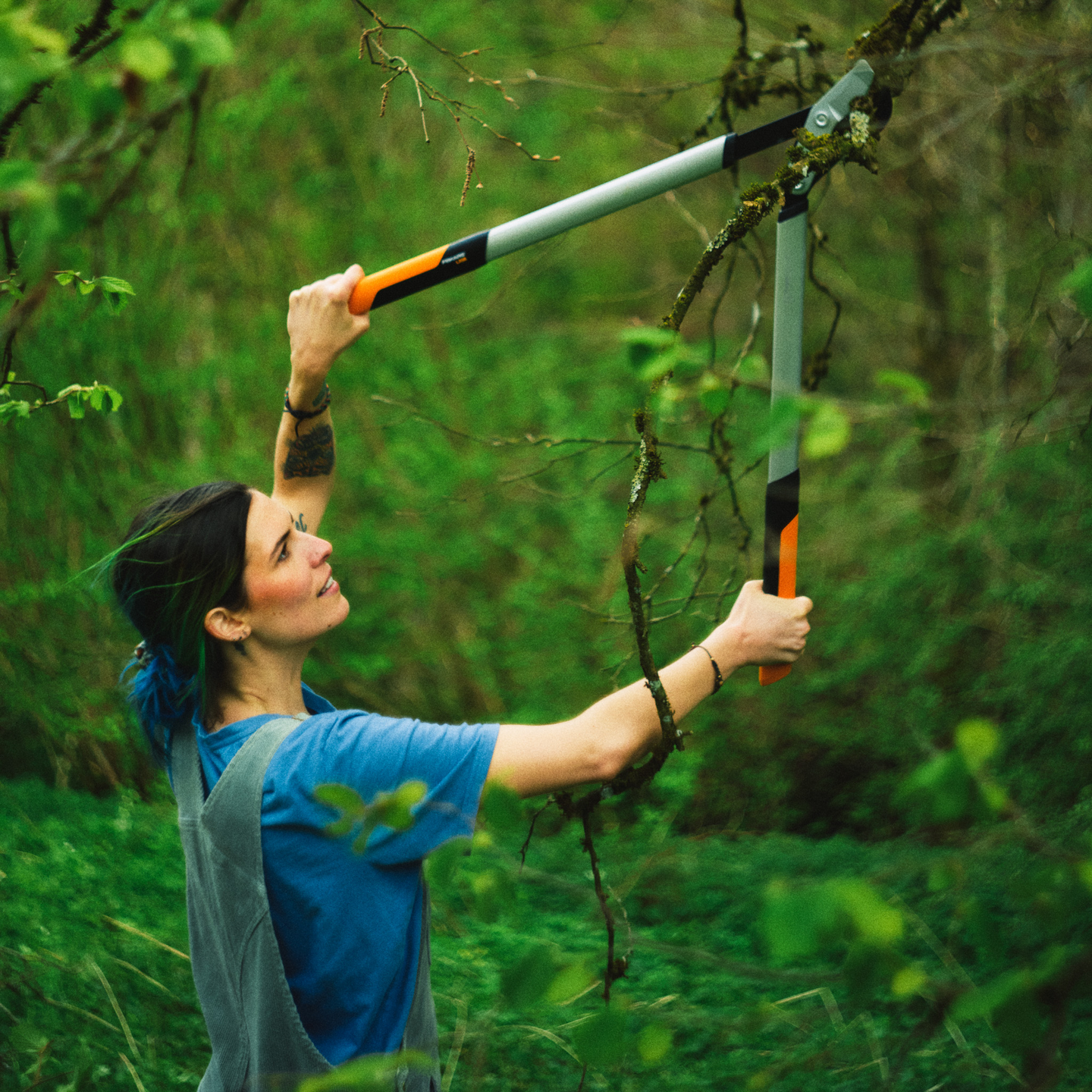 Raivaussakset Fiskars PowerGear X ohileikkaavat L LX98