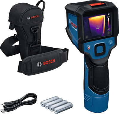 Lämpökamera Bosch GTC 12V-450-13 3xAA-paristot ja kotelo