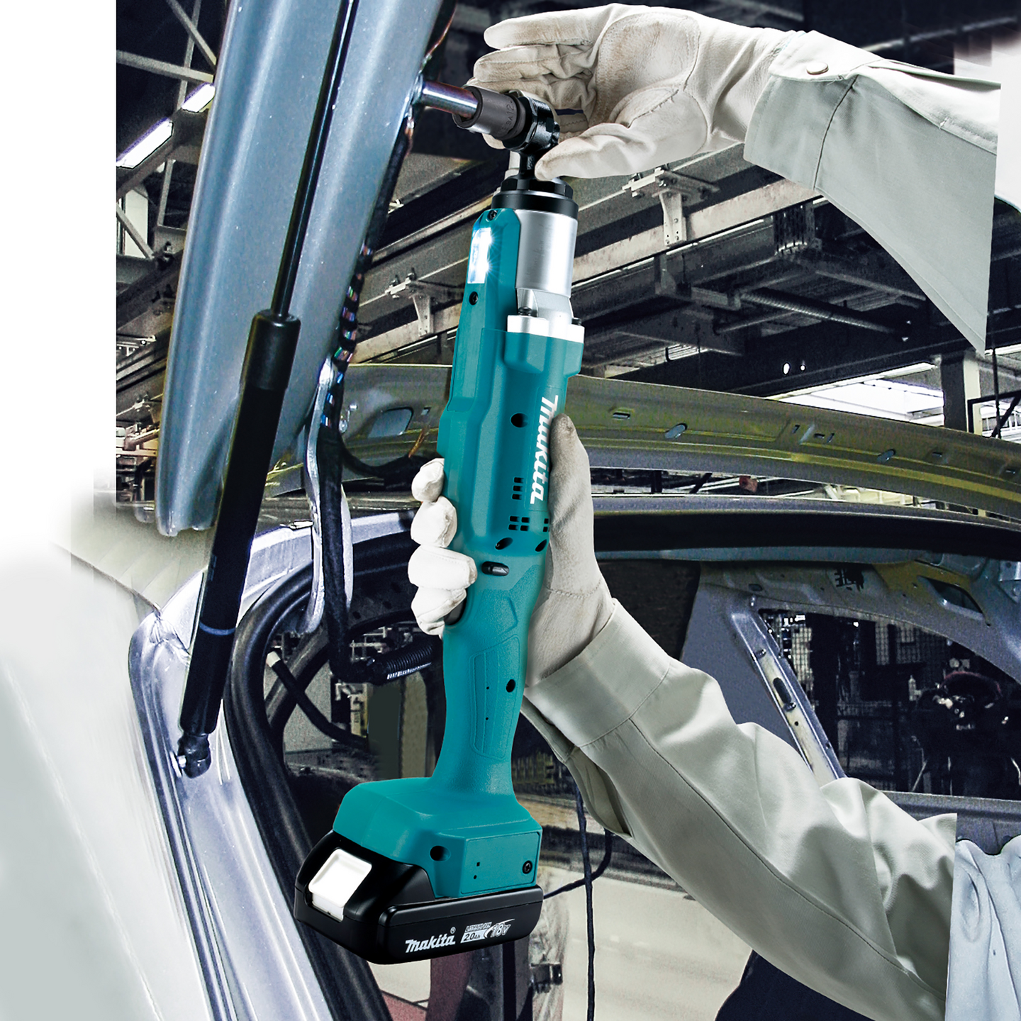 Akkukulmatarkkuusväännin Makita DFL126F4Z 18V LXT runko