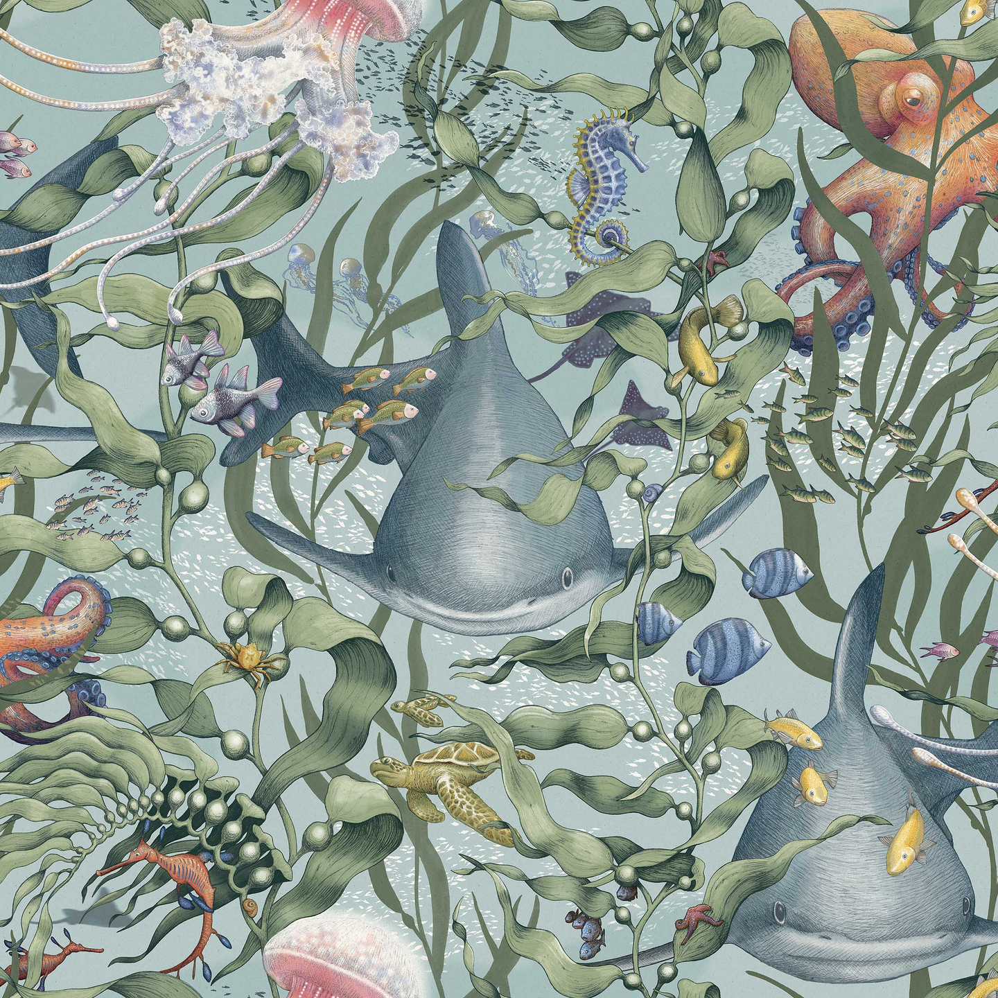Kuitutapetti Boråstapeter Fairyland 8152 Underwater Magic 10,05m