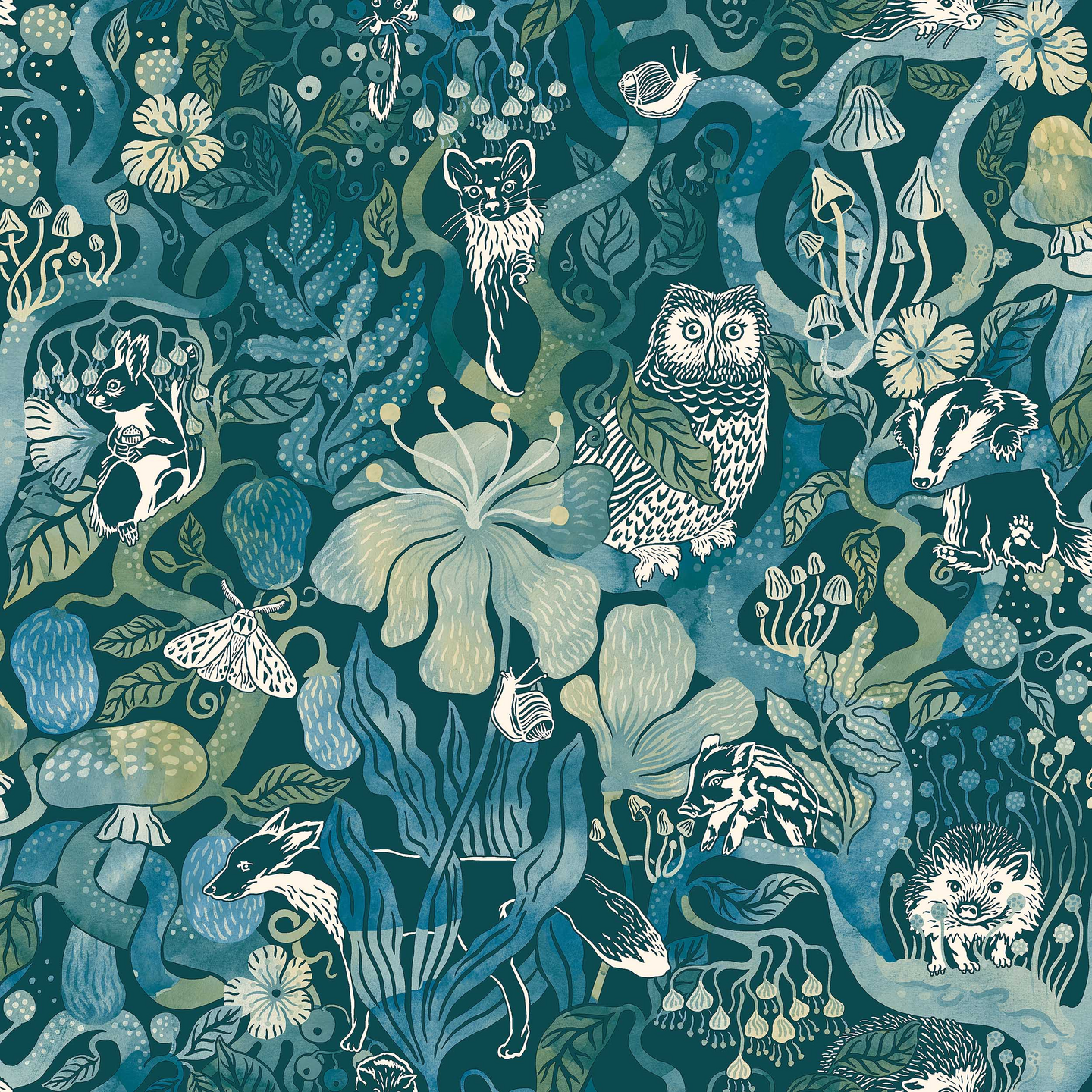 Kuitutapetti Boråstapeter Fairyland 8149 Magic Woods 10,05m