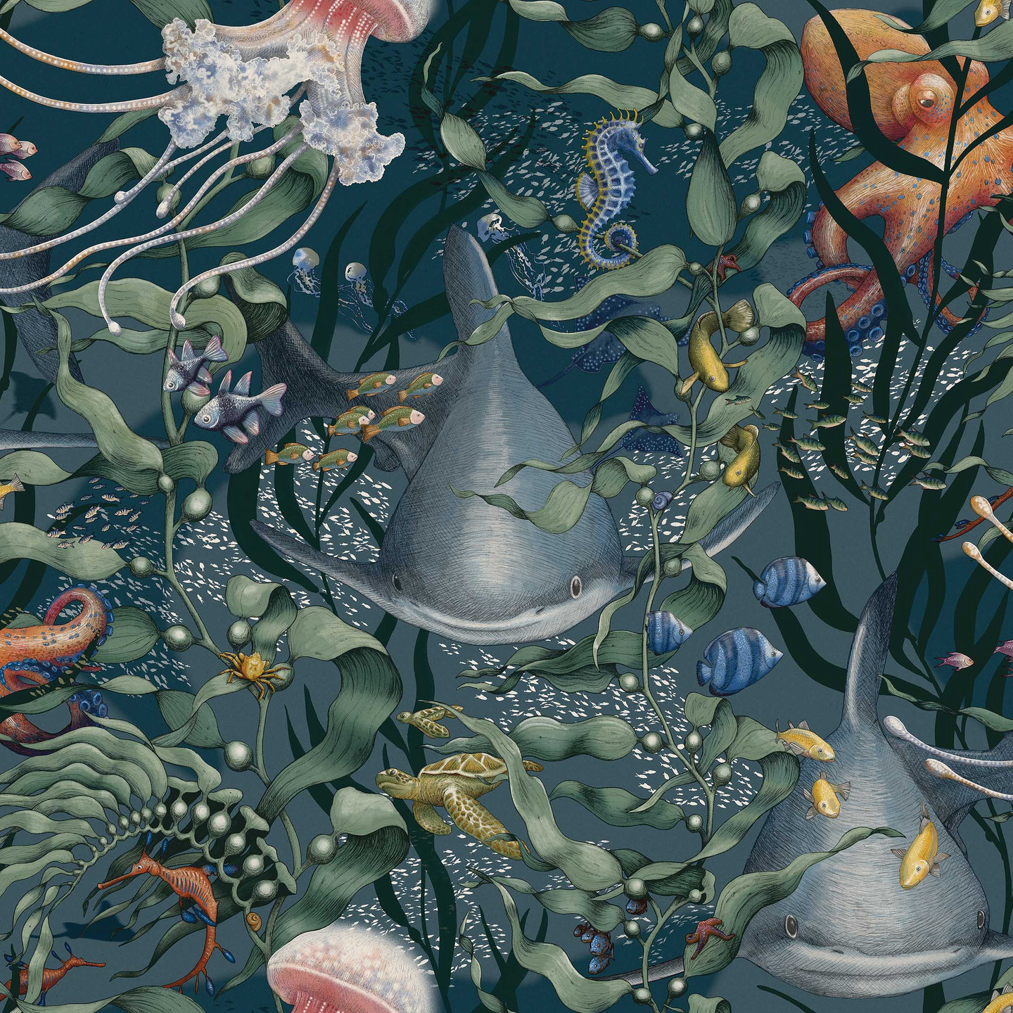 Kuitutapetti Boråstapeter Fairyland 8153 Underwater Magic 10,05m