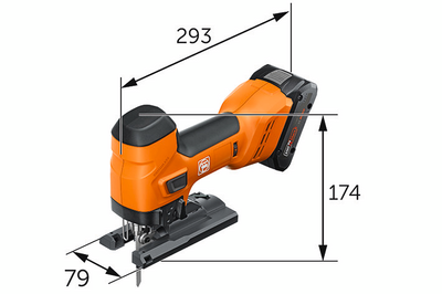 Akkupistosaha FEIN F-Iron Jig 26 AS 18V