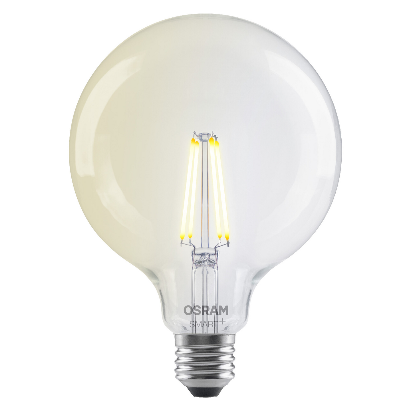 Led-sisustuslamppu OSRAM SMART+ Globe 125 806lm DIM E27 kirkas lasi