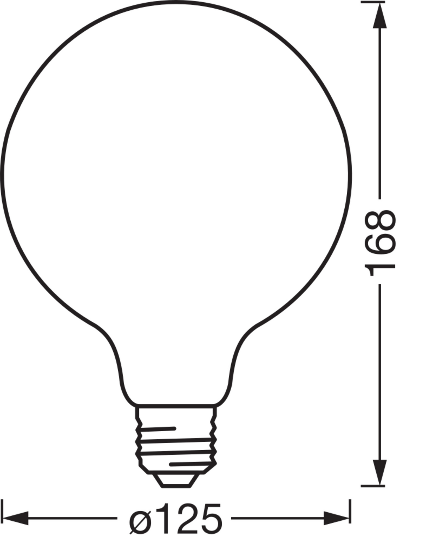 Led-sisustuslamppu OSRAM SMART+ Globe 125 806lm DIM E27 kirkas lasi