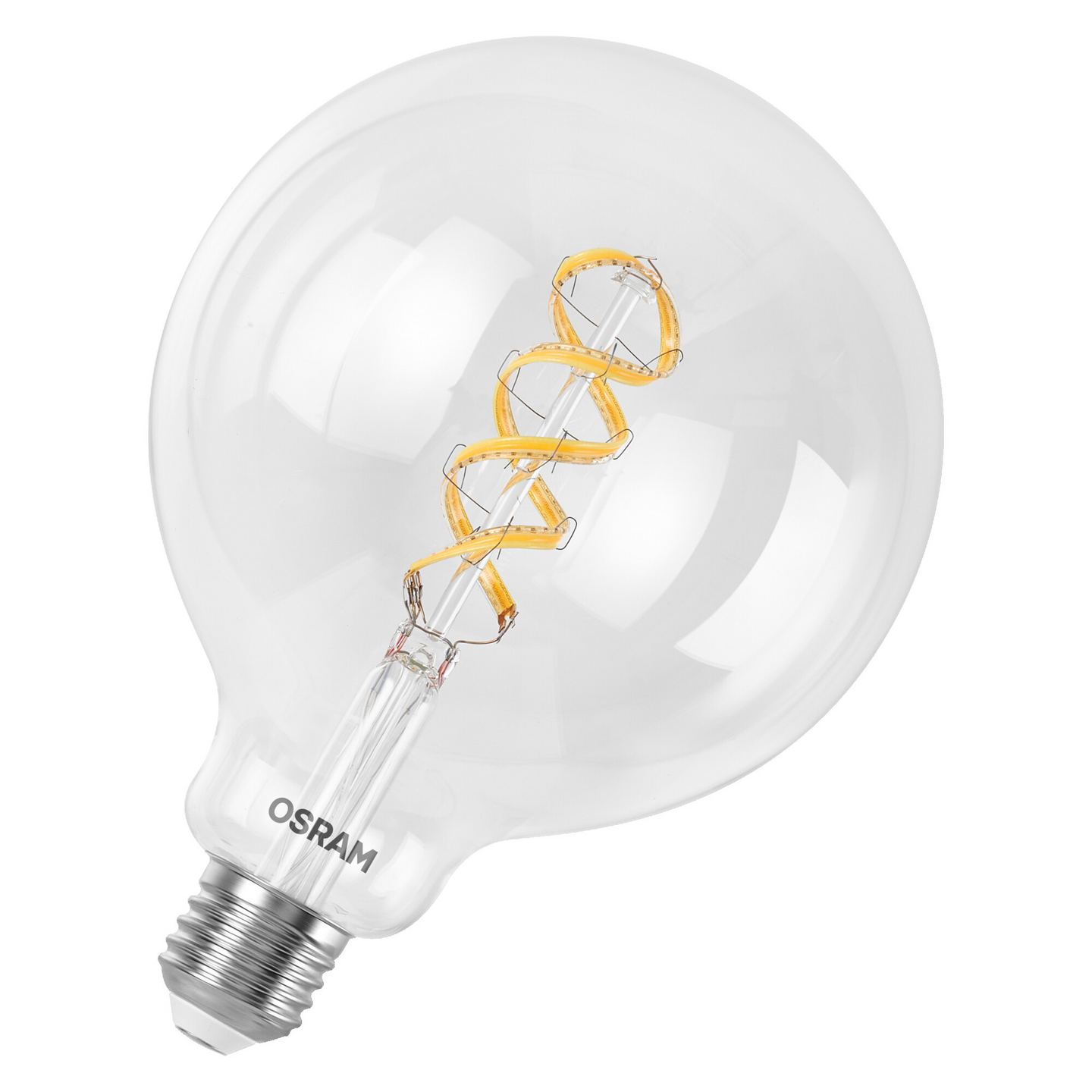 Led-sisustuslamppu OSRAM SMART+ Globe 125 470lm RGBW E27 kirkas lasi