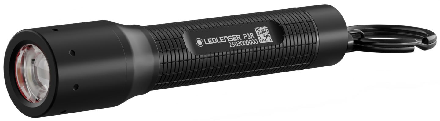 Taskulamppu Ledlenser P3R 200lm musta ladattava
