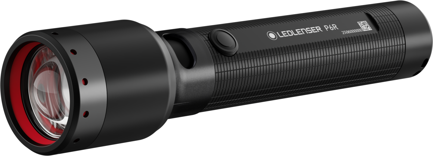 Taskulamppu Ledlenser P6R 1200lm musta ladattava