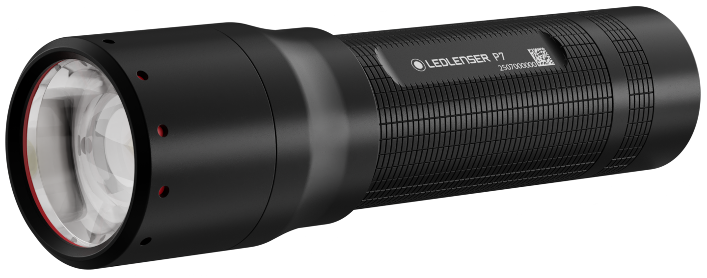Taskulamppu Ledlenser P7 650lm musta paristokäyttöinen