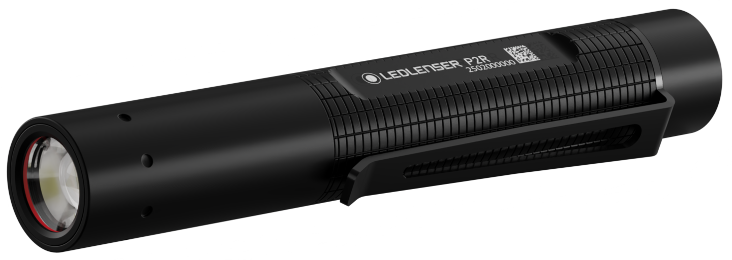 Taskulamppu Ledlenser P2R 200lm musta ladattava