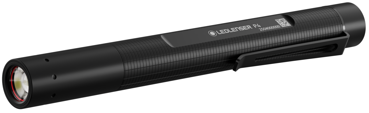 Taskulamppu Ledlenser P4 180lm musta paristokäyttöinen