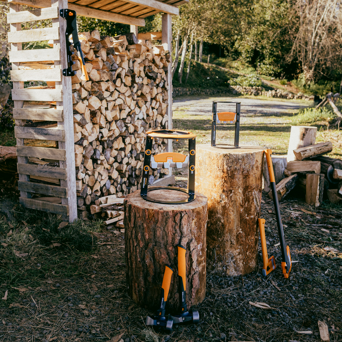 Sytykkeenhalkaisija Fiskars X-Series L ulkokäyttöön