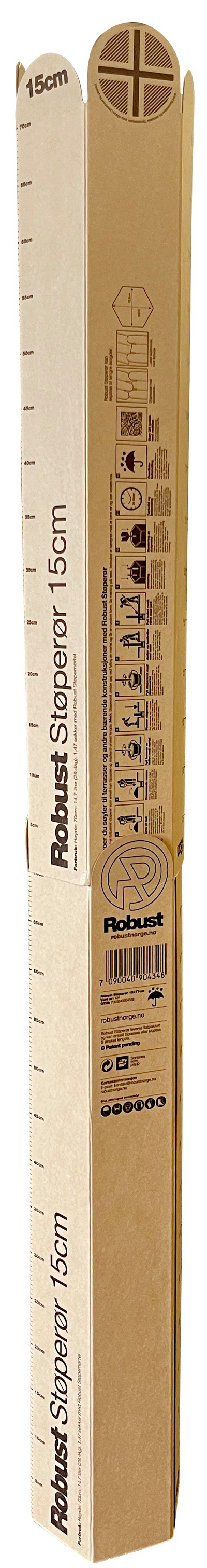 ROBUST STØPERØR 15 CM