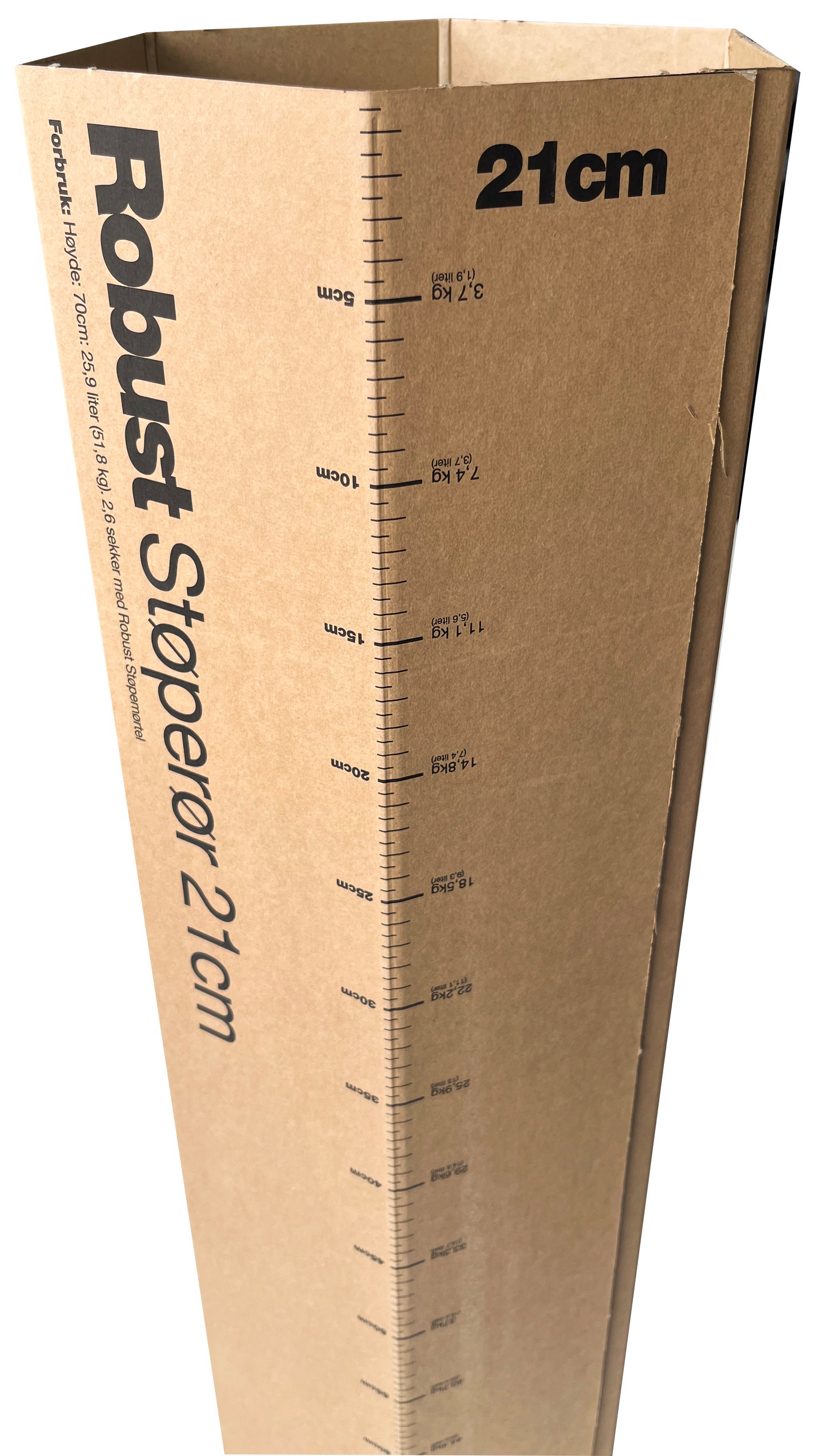 ROBUST STØPERØR 21 CM