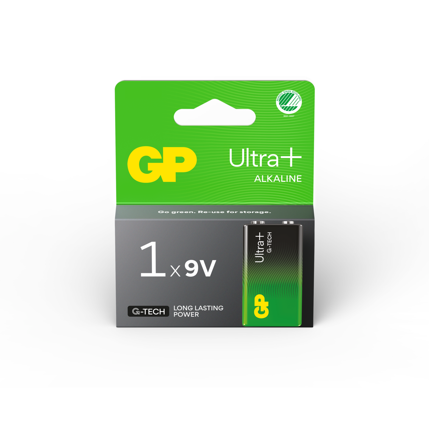 BATTERI ULTRA PLUS ALK 9V/6LF22 1P