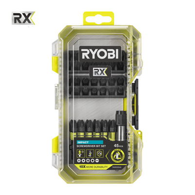 Ruuvauskärkisarja Ryobi RARXSD45 45-osainen
