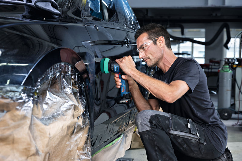 Akkuepäkeskokiillotuskone Bosch GPX 12V-77 Solo