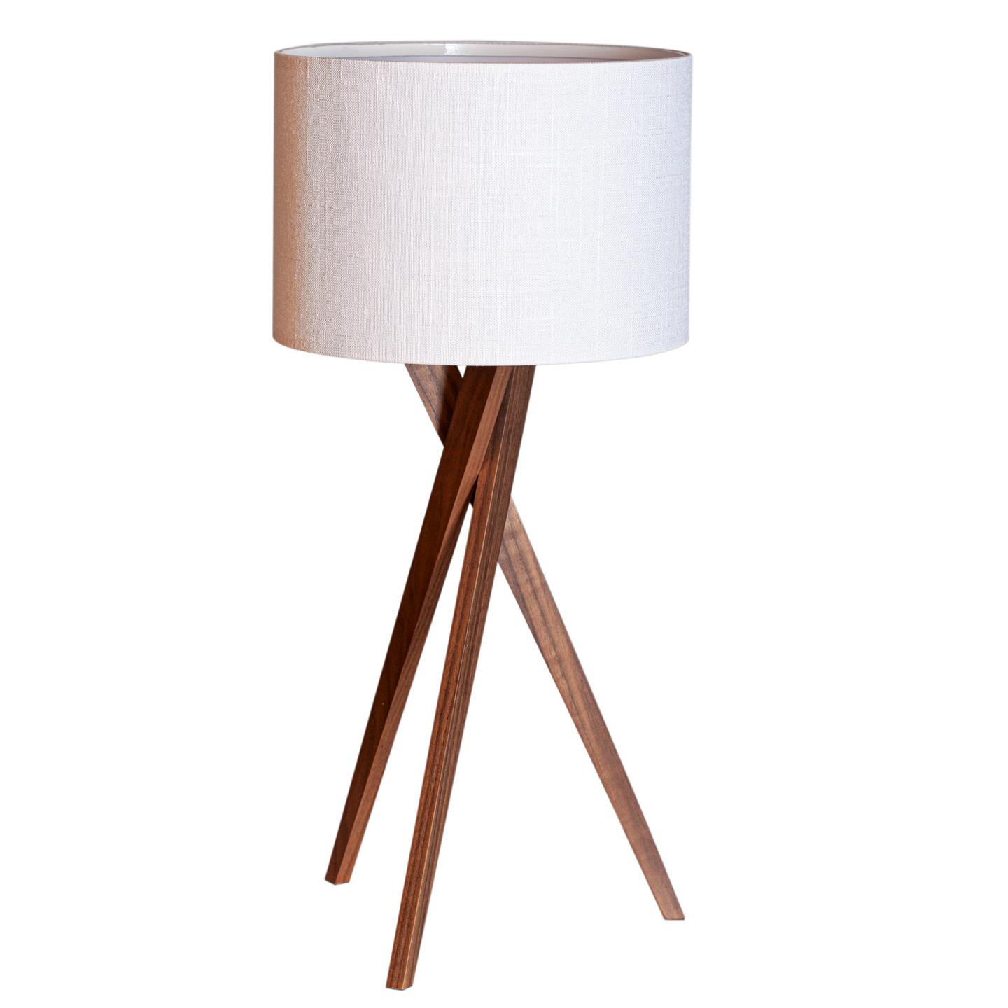 Pöytävalaisin By Rydens Vega pähkinä/valkoinen