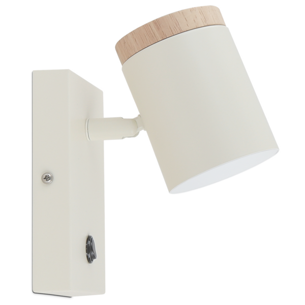 Seinävalaisin Sessak Clemente GU10 beige