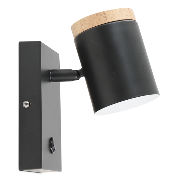 Seinävalaisin Sessak Clemente GU10 musta