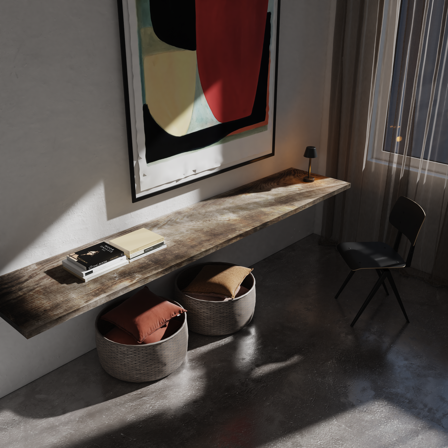 Pöytävalaisin Calex Lucca IP54 ladattava musta