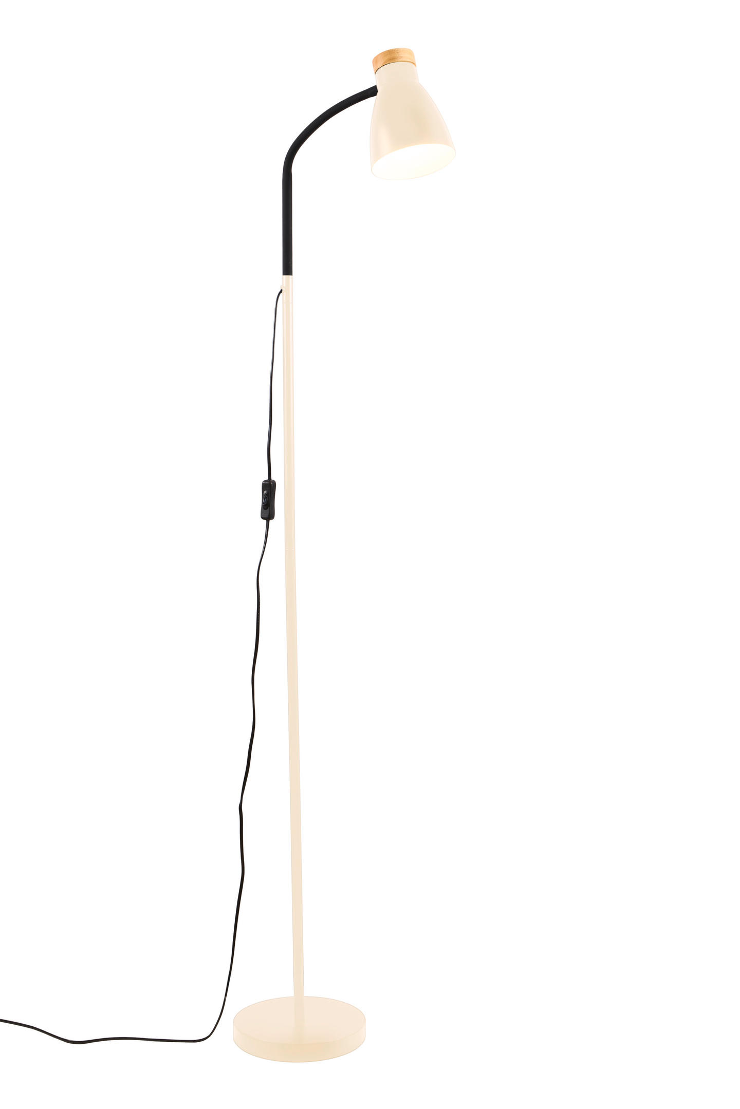 Lattiavalaisin Airam Anoom E27 beige/puu