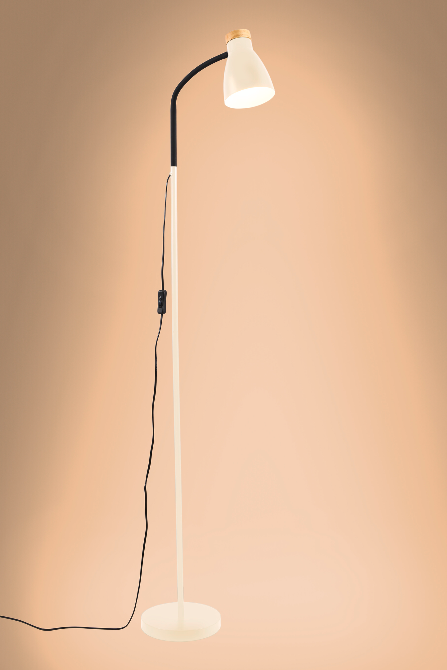 Lattiavalaisin Airam Anoom E27 beige/puu