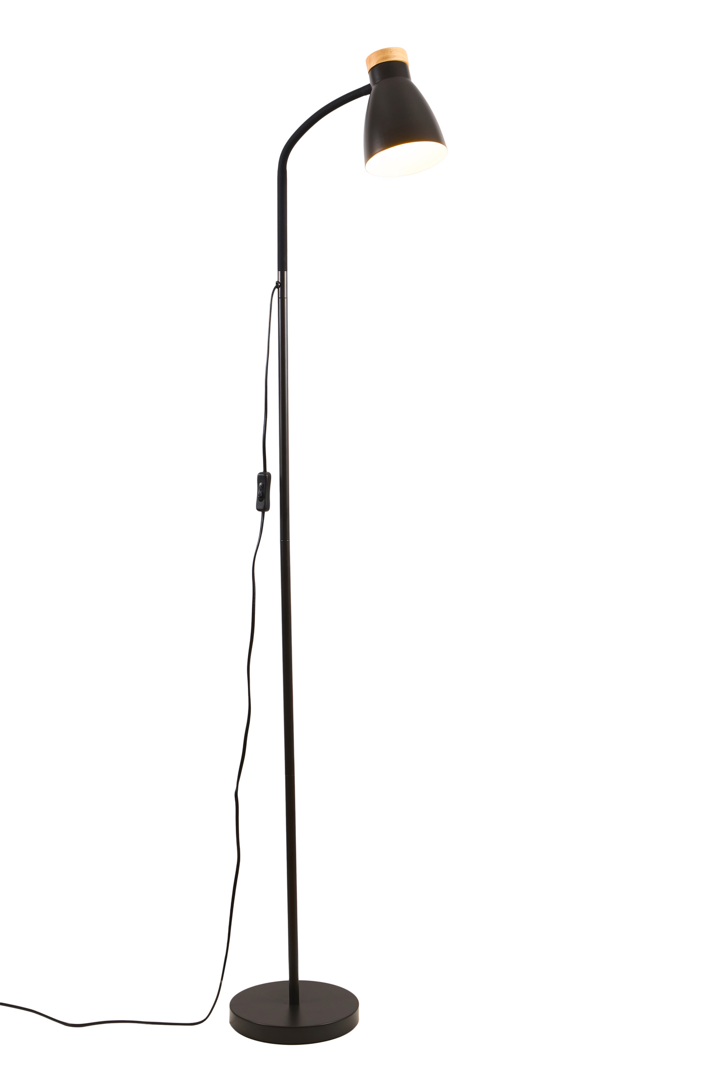 Lattiavalaisin Airam Anoom E27 musta/puu