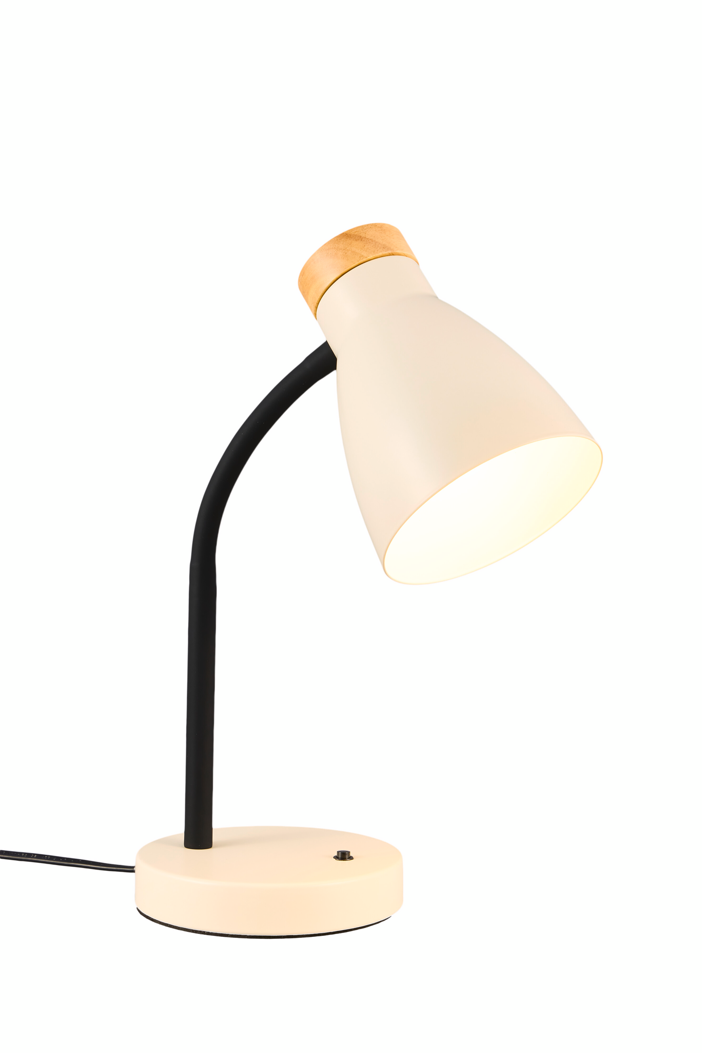 Pöytävalaisin Airam Anoom E27 beige/puu