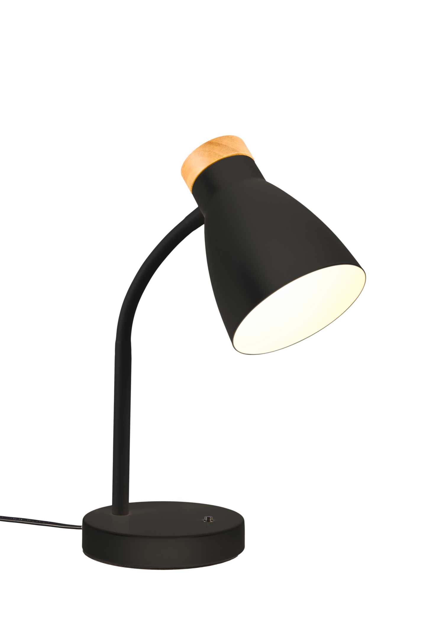 Pöytävalaisin Airam Anoom E27 musta/puu