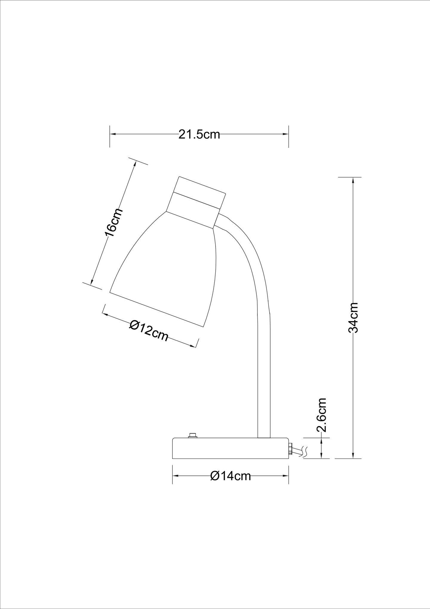 Pöytävalaisin Airam Anoom E27 musta/puu