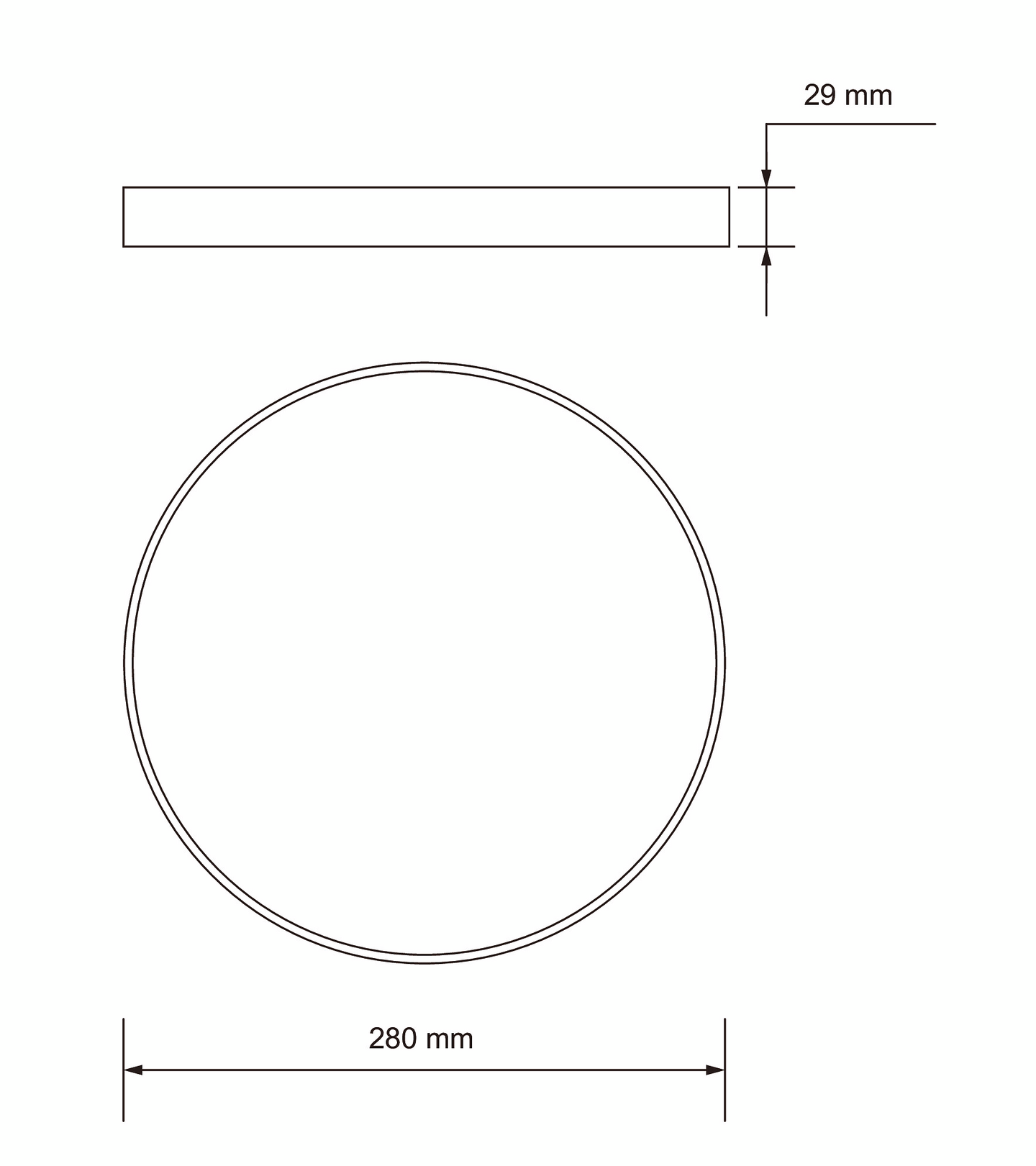 Plafondi Airam Aias 280 22W 2500lm IP20 CCT