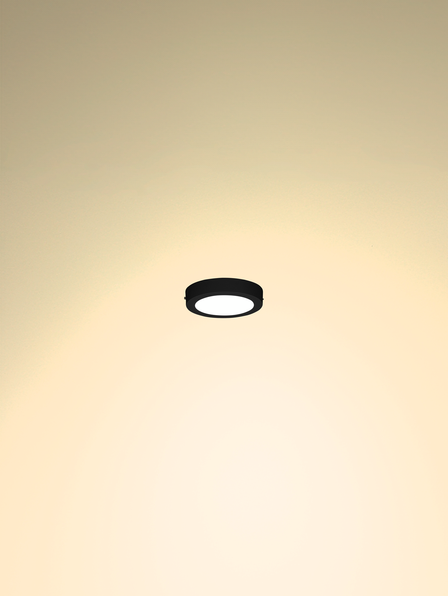 Plafondi Airam Aella 170 3CCT 12W IP20 musta