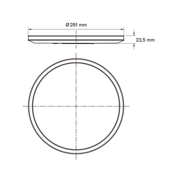 Plafondi Airam Alos 290 IP20 18W/930 step dim mu