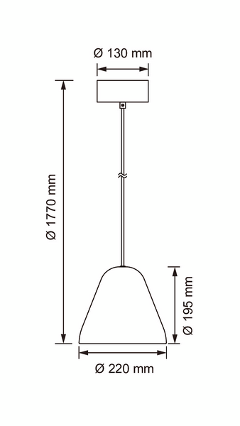 Riippuvalaisin Airam Enna 220 E27 vihreä