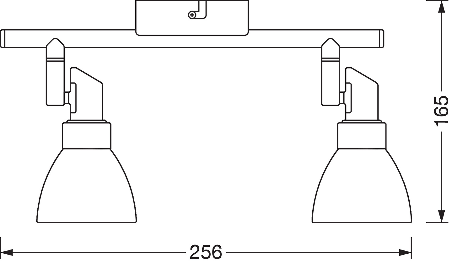 Led-kohdevalaisin OSRAM Spot LED G9 2x1,9W 2700K 2x200lm