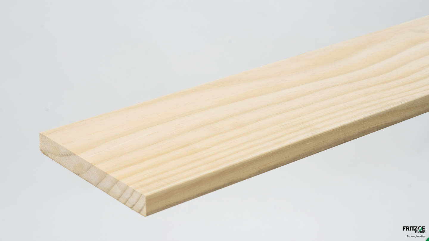 Terrassebord Med Spor 24x145 Accoya Furu Ubehandlet